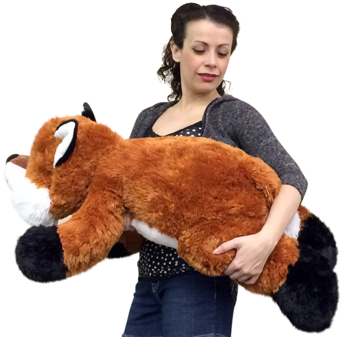 Large Stuffed Fox 36 Inches Soft Big Plush Superior Quality Large